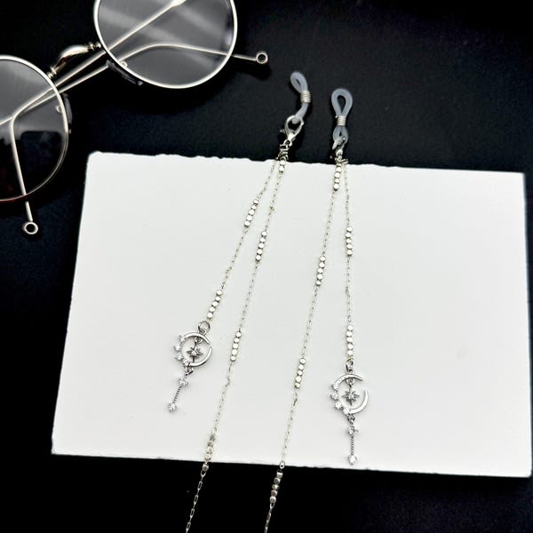 silver glasses Chain Lanyard,  sunglasses accessory