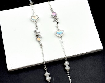 Silver Glasses Chain ,Eye Glasses holder,sunglasses jewelry,gift for her