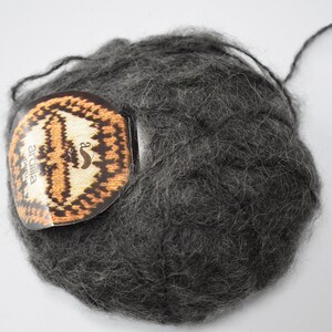 Blue mohair yarn Natural wool yarn Soft fluffy art yarn for knitting crochet Gift for women