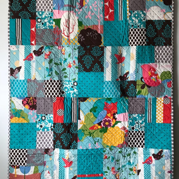 Baby Bird Quilt (blues)