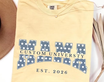 Comfort Colors Grandma Gift, Custom Grandma University Shirt, Personalized Grandma Est 2026 Tee, Nana Gigi Mimi Granny Shirt, Grandkids Gift