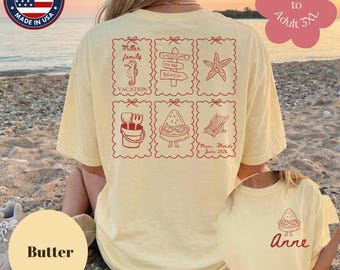 Custom Beach Family Vacation Shirts, Personalized Matching Beach Trip Tee, Family Reunion Shirt, Custom Name Summer Vacation Tee