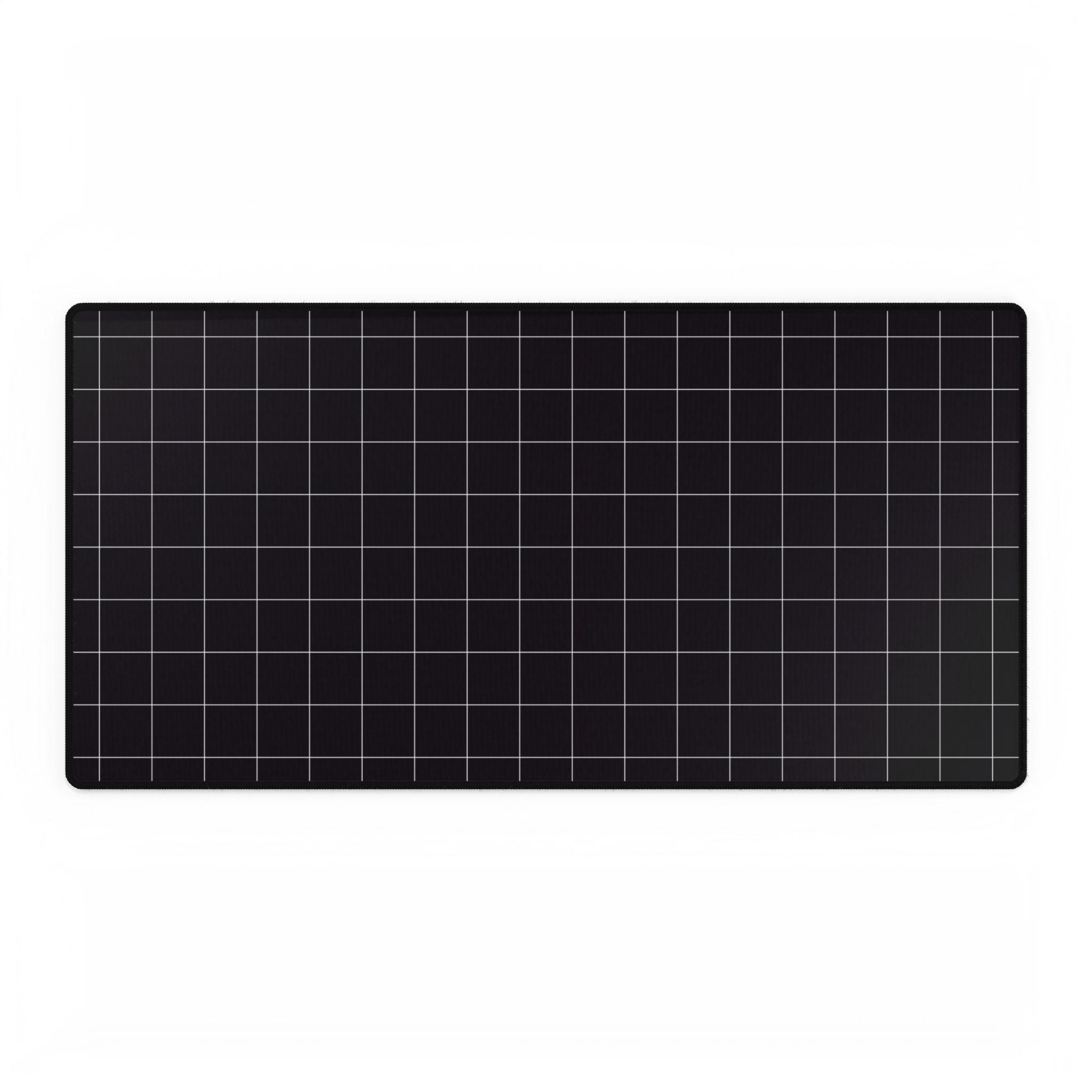 Black Grid Pattern Desk Mat | Large Mousepad Deskmat - Etsy