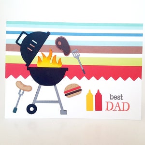 Father&#39;s Day Card, Fathers Day Card, Grilling Dad Card, Best Dad Card, Dad Birthday, BBQ Card, BBQ Dad Card, Barbecue Dad, Dads Day Card