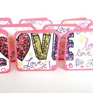 Tarjetas de amor, minitarjetas de notas, tarjetas de notas de amor, minitarjetas de San Valentín, tarjetas cuadradas, notas de amor, mininotas de amor, tarjetas de notas de amor, etiqueta de regalo de amor