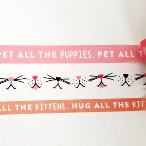 Puppies Washi, Kittens Washi, Dog Whiskers Washi, Cat Whiskers Washi, Pets Washi, Cute Pet Faces Washi, Cat Lovers Washi, Dog Lovers Washi