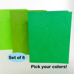 Tarjetas de Suculentas, Tarjetas de Cactus, Tarjetas de Cactus, Papelería de Cactus, Plantas Espinosas, Papelería de Suculentas, Tarjetas de Notas de Cactus, Cactus en Relieve