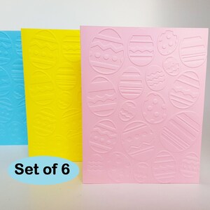 Tarjeta de huevos de Pascua, Tarjetas de huevos de Pascua en relieve, Papelería de Pascua, Tarjetas de notas de Pascua, Tarjetas de huevos de Pascua decoradas, Tarjetas de huevos de Pascua en relieve, Pascua