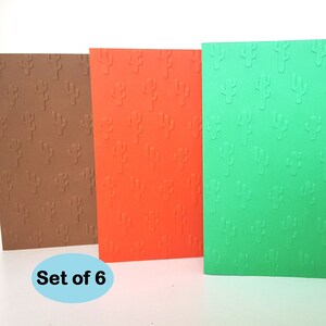 Cartes de cactus, cartes vierges de cactus, cactus en relief, cartes du désert, cartes vierges du désert, cactus du désert, papeterie de cactus, plantes succulentes