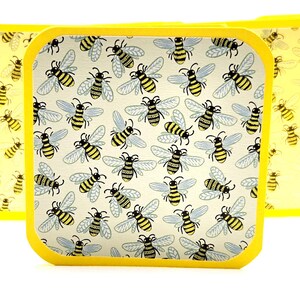 Mini-carte Abeilles, Cartes de correspondance d'apiculteur, Cartes de correspondance Abeilles, Papeterie Abeilles, Étiquettes Abeilles, Étiquettes cadeau Abeilles, Cartes carrées, Cadeau pour apiculteur, Drones