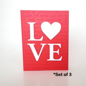 Cartão de amor, cartão 1 Coríntios 13, escritura de amor em relevo, o amor é paciente, conjunto de cartões em relevo, cartão de versículo bíblico, cartão de dia dos namorados, palavras de amor
