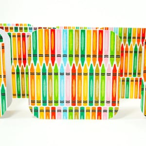 Blank Mini Cards, Crayons Mini Cards, Crayon Cards, Teacher Cards, Teacher Note Cards, Colorful Cards, Teacher Tags, Square Cards 3x3, Tags