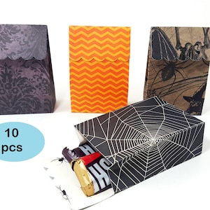 Halloween Treat Bags, Small Halloween Treat Bags, Halloween Boxes, Favor Boxes, Party Favor Bags, Halloween Paper Bags Mini, Halloween Bags