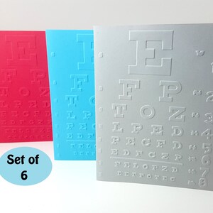 Eye Doctor Card, Snellen Chart Card, Optometrist Gift, Ophtalmologist Gift, Eye Doctor Office, Eye Doctor Stationery, Vision Test Eye Chart,