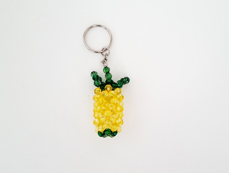 Pineapple Keychain Beaded Pineapple Pineapple Accessories Etsy