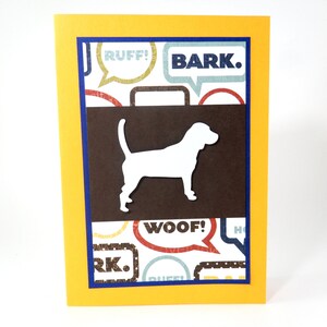 Chien, carte de remerciement de chien, chien carte d’anniversaire, carte, chien blanc, pour Dog Sitter, carte pour Vet, carte pour promeneur de chien, chien amoureux cartes