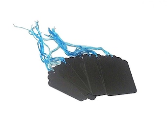 Large Reusable Chalkboard Tags, 15 Pieces, Blackboard, Sustainable Labels, Gift Wrapping, Slate, Writing Board