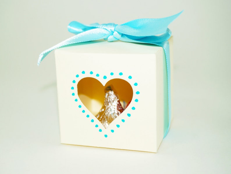 Favor Box, Heart Treat Box, Wedding Favor Box, Party Box, Place Holder Box, Heart Window Box, Treat Containers, Gift Boxes, Valentine Boxes image 5