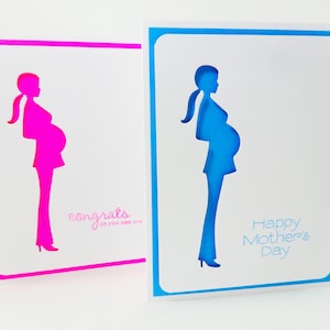 Schwangerschaftskarte, Muttertagskarte, Muttertagskarte, Glückwunschkarte, Glückwunschkarte, Glückwunschkarte Schwangerschaft, Mutterkarte, Baby Mama Karte, Preggy Card