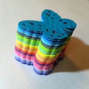 100 borboletas cortadas, borboleta de papel, borboleta de coração, recortes de borboleta grandes, recortes de borboleta de papel, recortes de borboleta em relevo