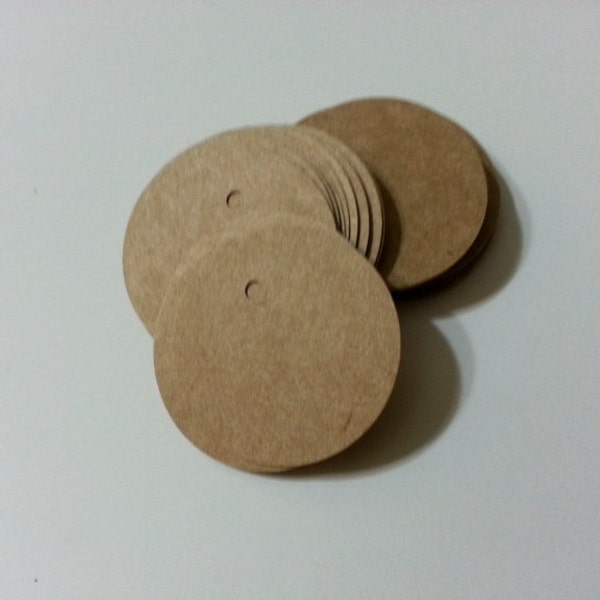 Circle Tags, Small Tags, Round Kraft Tags, Label Tags, Mini Tags, Circle Gift Tags, Price tags, Jewelry Tags, Circle Hang Tags, Kraft Tags