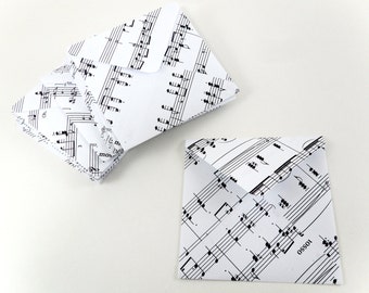 Musical Envelopes, Square Envelopes, Music Notes Envelopes, 3x3 Envelopes, Note Card Envelopes, Music Staff Envelopes, Musician Stationery