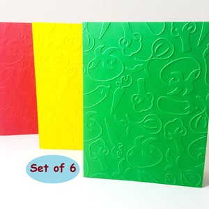 Cartes gaufrées de légumes, cartes de légumes, cadeaux d’agriculteur, papeterie de légumes, cartes de récolte, cartes de récolte agricole, cartes d’amateurs de légumes, jardin