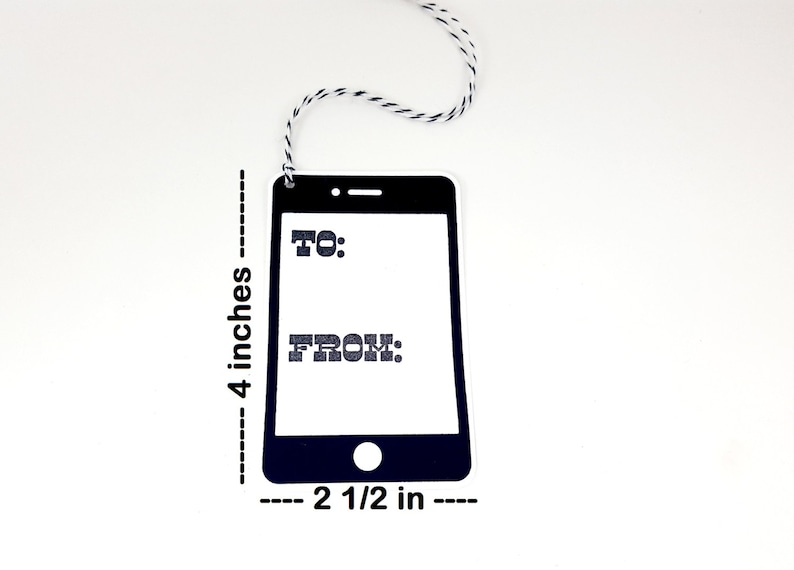 Cellphone Gift Tag Mobile Phone Tag Cellphone Tag Cell Etsy
