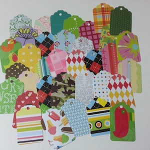 Gift Tags Party Mix, Cardstock Tags, Pretty Gift Tags, Label Tags, Random Tags, 50 Pieces Different Tags, Fun Tags, Variety Tags, Assortment