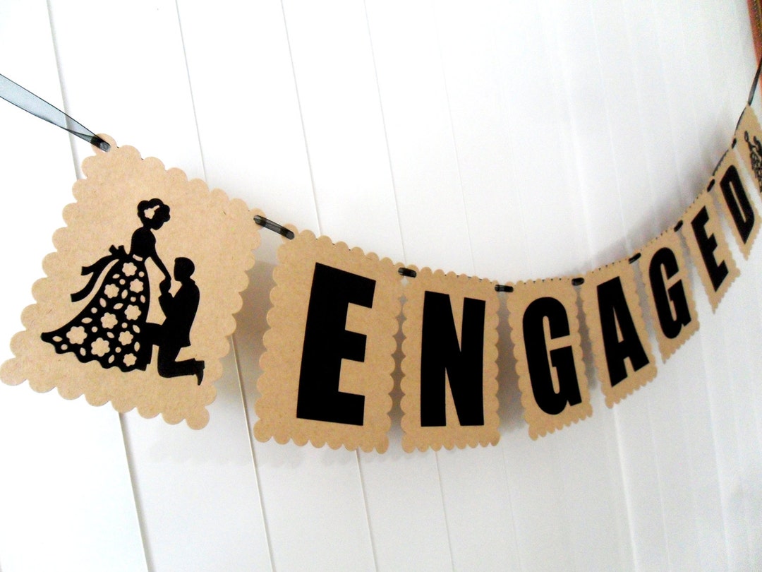 Engaged Banner, Engagement Banner, Future Wife Banner, Engagement Party ...