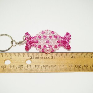 Beaded Candy Keychain, Sweet Keychain, Beaded Keychain Candy, Sweet ...