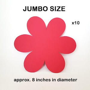 Jumbo Flowers, Jumbo Paper Flowers, Extra Large Cardstock Flower, Floral Decor, Giant Flowers, Giant Paper Flowers, Huge Flowers Die Cut image 1