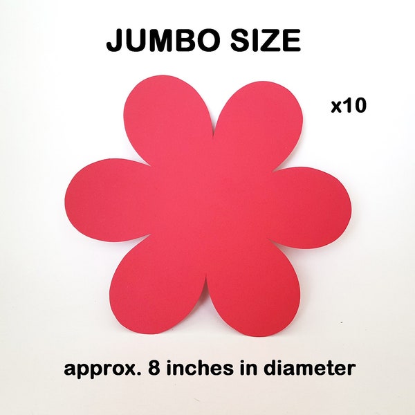 Jumbo Flowers, Jumbo Paper Flowers, Extra Large Cardstock Flower, Floral Decor, Giant Flowers, Giant Paper Flowers, Huge Flowers Die Cut