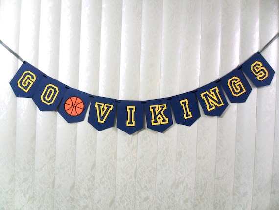 Sports Banner Paper Banner Varsity Style Banner Letterman Etsy