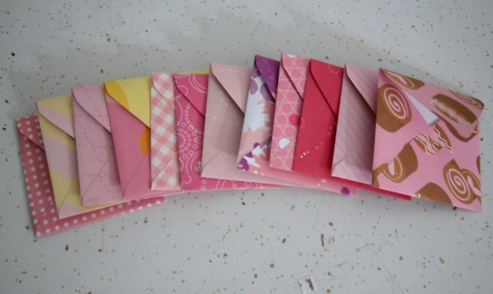 Square Note Envelopes Mini Envelope Scrapbook Envelope Etsy
