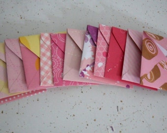 Envelopes de notas quadradas, mini envelopes, envelopes de scrapbook, envelopes temáticos, envelopes quadrados, envelopes coloridos, envelopes 3 x 3, quadrados