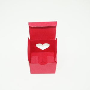 Favor Box, Heart Treat Box, Wedding Favor Box, Party Box, Place Holder Box, Heart Window Box, Treat Containers, Gift Boxes, Valentine Boxes image 3