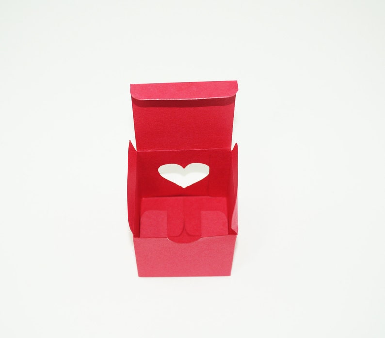 Favor Box, Heart Treat Box, Wedding Favor Box, Party Box, Place Holder Box, Heart Window Box, Treat Containers, Gift Boxes, Valentine Boxes image 3