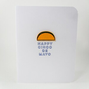 Tarjeta Cinco de Mayo, Tarjeta Taco, Tarjeta taco mexicana, Tarjeta 5 de Mayo, Feliz Cinco de Mayo, Tarjeta de Celebración del Cinco de Mayo, Tarjeta Taco Hecha a Mano