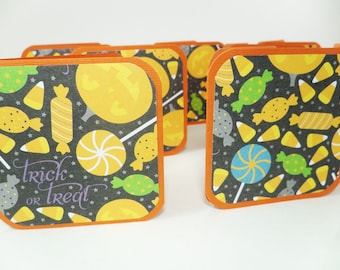 Halloween Cards, Trick or Treat Mini Cards, Halloween Mini Cards, Halloween Tags, Halloween Candies Mini Cards with Envelopes, Candy Corns
