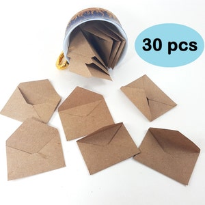 Mini Envelopes, Envelopes Minúsculos, Micro Envelopes, Envelopes Kraft Pequenos, Envelopes Kraft Minúsculos, Envelopes Fada do Dente, Envelopes de Boneca