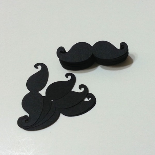 Découpes de moustache, découpes de moustache, moustache, accessoire de fête, confettis de moustache, dispersion de table de moustache, annonce de bébé garçon 100 pièces