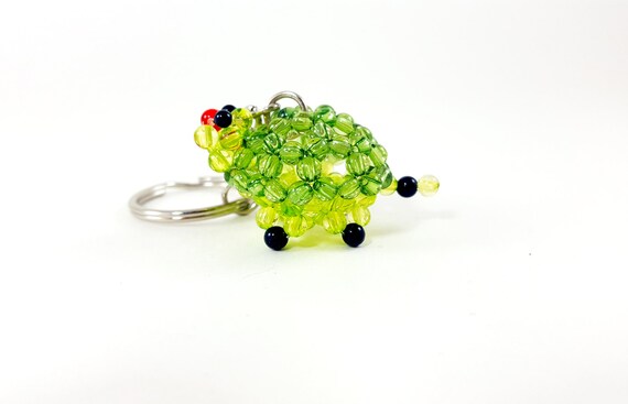 turtle bead keychain