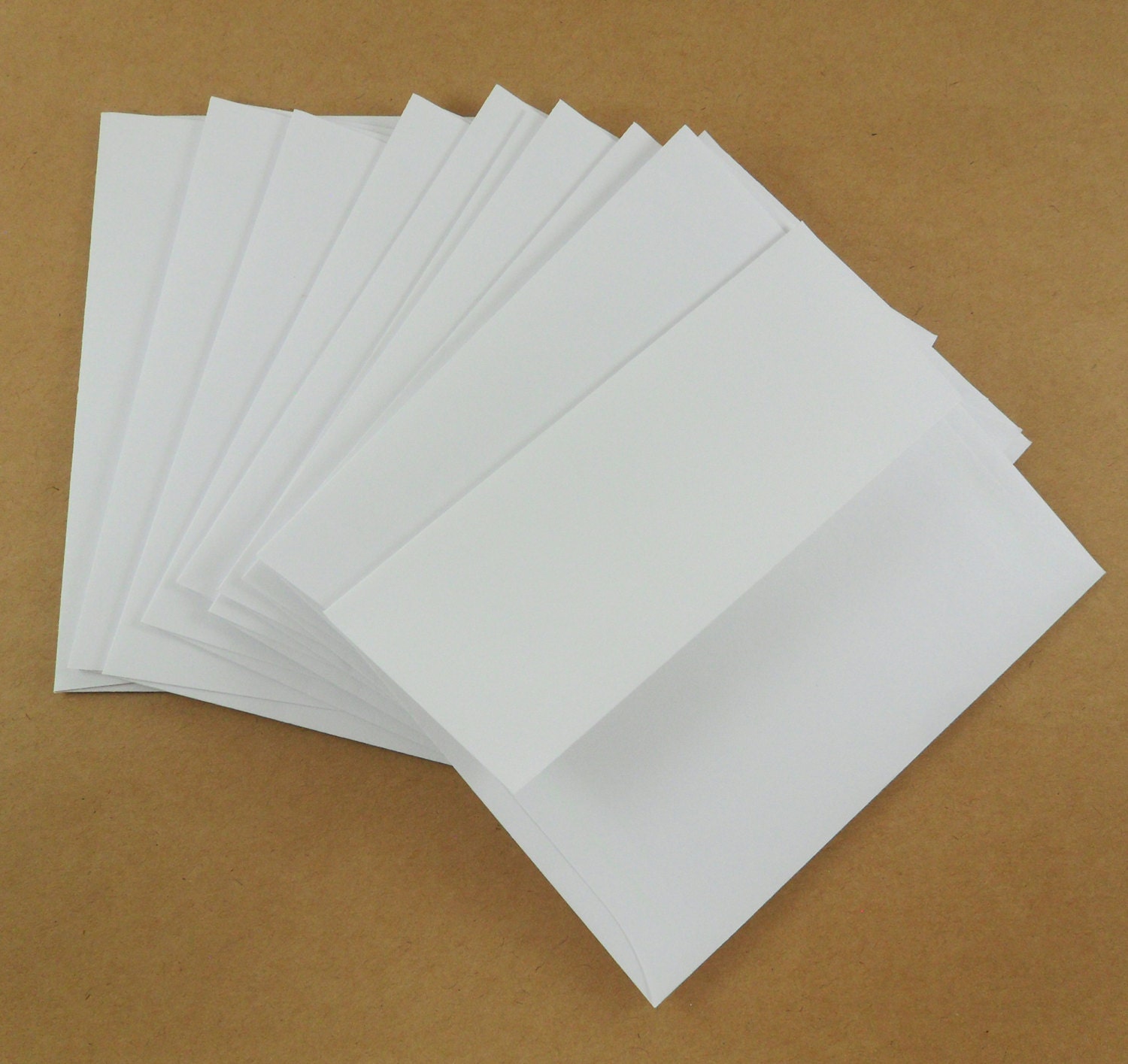BULK Blank Cougar WHITE A9 Folded Discount Card Stock