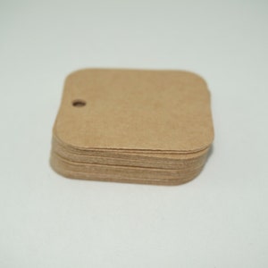 Mini Tags, Gift Tags, Kraft Tags, Label Tags, Vierkante Tags, Kleine Tags, Kleine Label Tags, Scrapbook Tags, Gift Tags, Cardstock Tags, Kraft