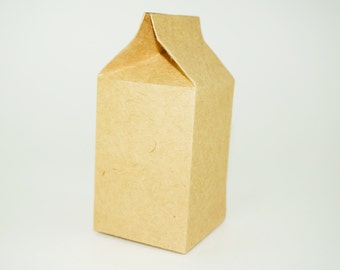 Milk Carton Box, Milk Carton Treat Box, Milk Carton Wedding Favor Box, Place Holder, Milk Carton Gift Box, Treat Box, Party Favor Box, Boxes