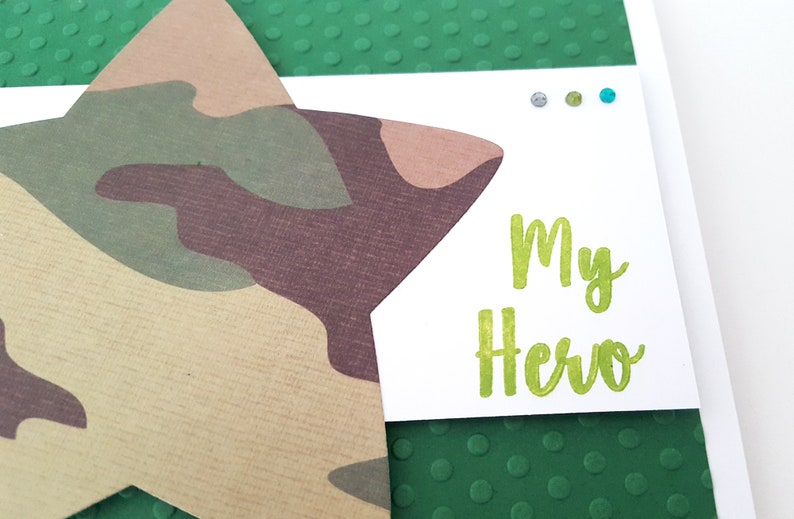 Download Military Dad Card Camouflage Hero Soldier Army Card | Etsy