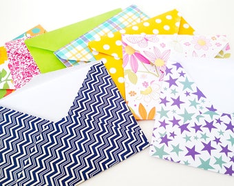 Handmade Envelopes, A2 Envelope, Scrapbooking Envelopes, 12 Card Envelopes, Note Envelope, Scrapbook Paper Envelopes, Pretty Paper Envelopes