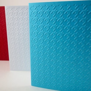 Carte Houndstooth, Carte gaufrée Houndstooth, Cartes vierges Dent de chien, Carte gaufrée avec enveloppes, Motif de dent de Chien, Cartes de note A2