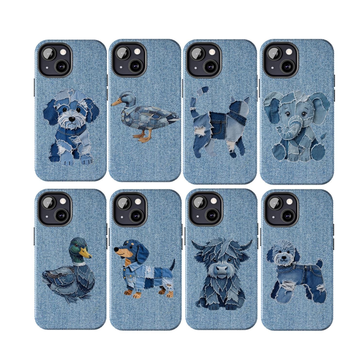 Denim Patchwork Phone Case - Etsy